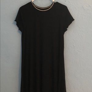 Black T-shirt dress